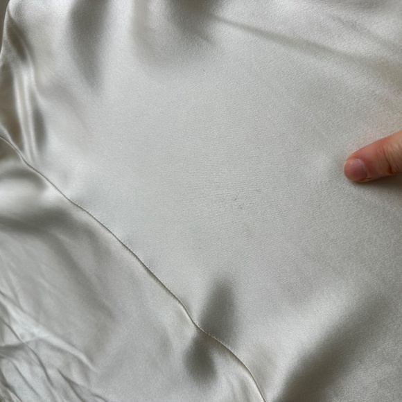 Reformation RONDA White Ivory Silk Maxi Dress Gown Size 6 Bridal Wedding w/ tag - Picture 10 of 16